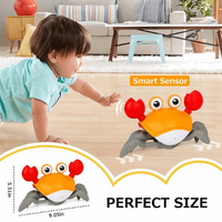 Rechargeable Crawling Crab Musical Toy with Infrared Sensors