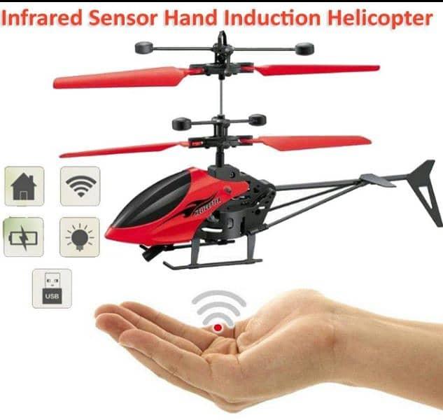 Rechargeable Helicopter with sensor for kids