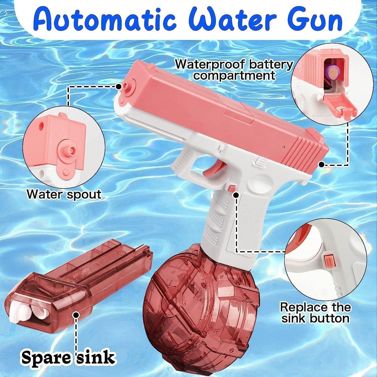 Glock Rechargeable Water Gun Toy