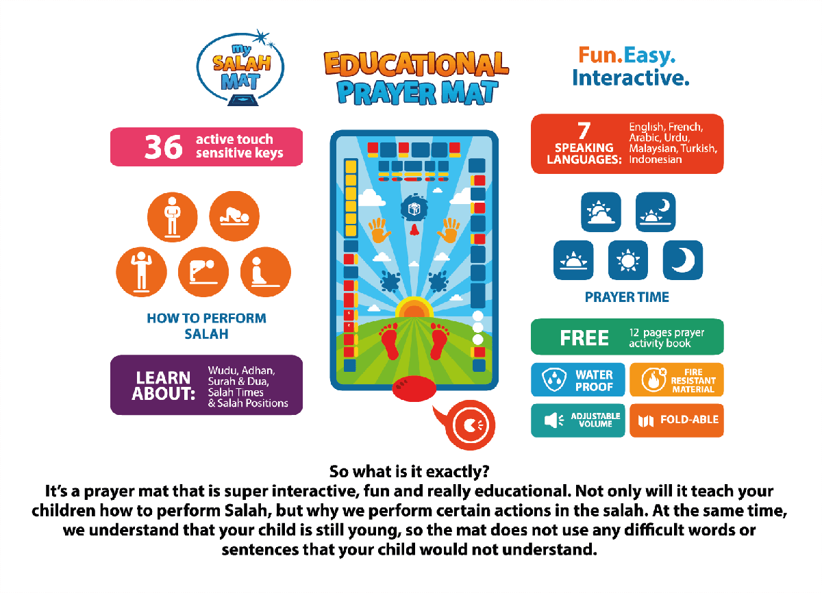 EDUCATIONAL PRAYER MAT FOR KIDS
