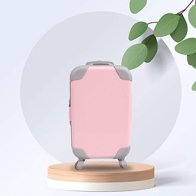 Mini Trolley Suitcase, Mini Luggage Box, Simulation Luggage Storage Box, Small Plastic Suitcase Toy, Kids Cute Luggage Briefcase, Plastic Suitcase Candy Box