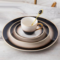 New Tea & Cake Set - White & Black
