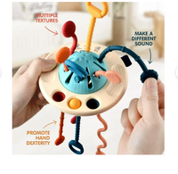 Silicone Teether Funny Pulling Toy