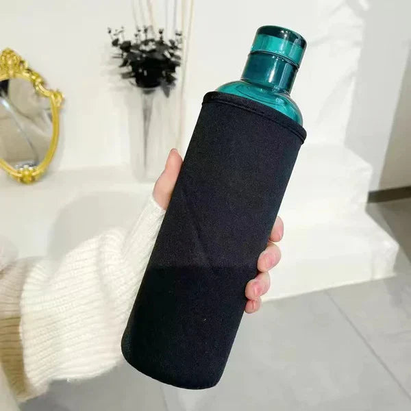 Transparent Glass Water Bottle