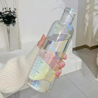 Transparent Glass Water Bottle